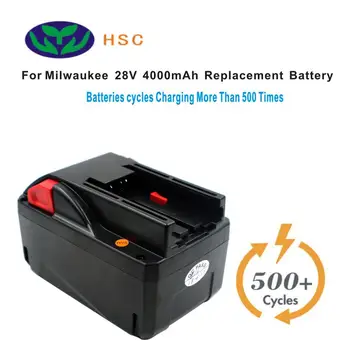 4.0 Ah 18650 Baterija Mil28B Li Akumuliatorius 28V pakeisti Milwau 28v Baterija FLEX28V BS28A V28B M28BX BS28-A 4932352732