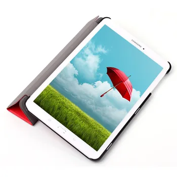 Tablet Case for Samsung Galaxy Tab E 9.6 T560 T561 T565 T567V Kartus Apversti Stovėti Padengti PU Odos Atveju 