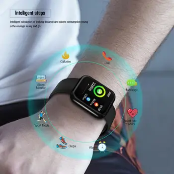 HobbyLane P70 Smart Žiūrėti kraujospūdžio Matavimas, Širdies ritmo Monitorius Fitneso Apyrankę Smartwatch Parama 