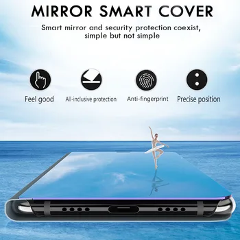 Veidrodis Smart Flip Case For huawei huawei honor 10 lite šviesos 20 pro honer 10i 20s 8s 8c 8a 8x Stovėti telefono Dangtelį Magneti ccoque