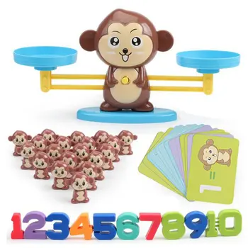 Beždžionė Matematinė Pusiausvyros Skaitmeninės Be to, Skaičiavimo Mokymo Vaikų, Šeimos Stalo Žaidimas ikimokyklinio Ugdymo Priemones