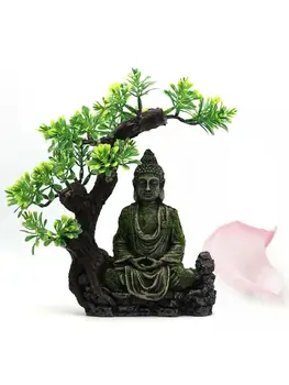 Senovės Budizmo Statula Zen Žuvų Bakas Kraštovaizdžio Ornamentu Modeliavimas Amatų R9JC