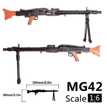 1/6 Masto 12 colių Veiksmų Skaičiai Priedai MG42 98k Rpg AK47 Sunkusis kulkosvaidis 