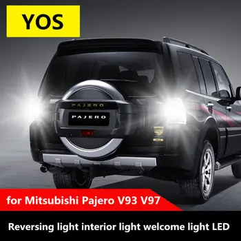 Atsarginė lemputė Mitsubishi Pajero 2007-2019 Atbulinės eigos Šviesos diodų (LED) Pajero Patalpų Duris Šviesos Pasveikinimo Šviesa T20 5300K 12V 9W LED