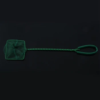 Žalia 7.5 cm x 6 cm nailono tinklelio karosas dekoratyvinių žuvų bakas