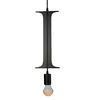 Naujovė loft geležies raidžių derinys N-Z pakabukas šviesos diodų (LED) E27 šiuolaikinės Europos kabo lempa kambarį parduotuvė, kavinė, baras, viešbutis