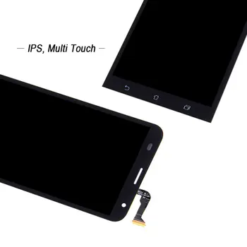 KUERT Aukštos Kokybės LCD Asus ZenFone 2 Lazerio ZE550KL Z00LD Jutiklinis Ekranas skaitmeninis keitiklis LCD Ekranas komplektuojami su Rėmo