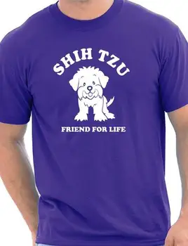 Shih Tzu Vyrai T-Shirt Šunų Mylėtojas Pet Dovana Metu Daugiau Dydžio ir Spalvų-A153