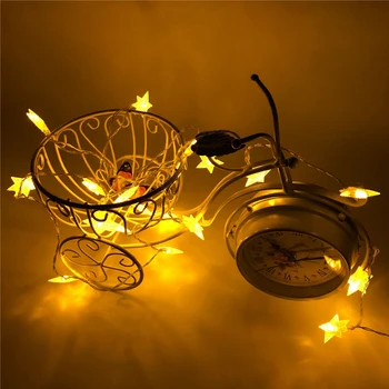 1,5 M LED Star String Žibintai LED Pasakų Žibintai Kalėdų, Vestuvių dekoravimas Žibintai, Baterija Veikia šviesos blyksnis