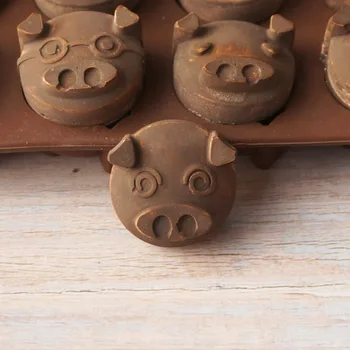 Non-stick Silikono Šokolado Pelėsių Kiaulių formos Ledo Formų Torto Formos Bakeware Kepimo Įrankiai