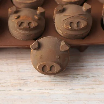 Non-stick Silikono Šokolado Pelėsių Kiaulių formos Ledo Formų Torto Formos Bakeware Kepimo Įrankiai