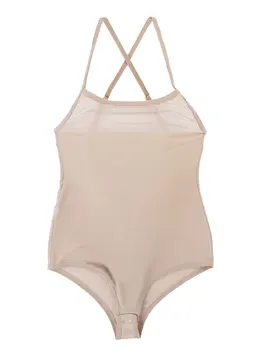 Moterų Matyti-Per Akies Seksualus Bodysuit Erotinis apatinis Trikotažas Kostiumas Camisole Undergarment Apatiniai Pilvo Baleto Leotard Dancewear