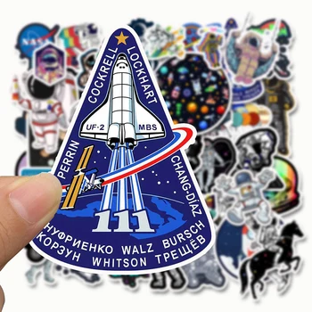 50 VNT Kosmoso Lipdukas NSO, Ateivių Kompiuterio Lipdukai Astronautas Raketų Animacinių filmų Lipdukai 