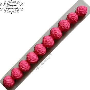 Yueyue Sugarcraft Rožių Gėlių silikono formos minkštas pelėsių tortas dekoravimo priemonės šokolado gumpaste pelėsių kepimo