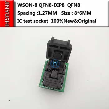 Moliusko geldele WSON-8 QFN8-DIP8 QFN8 tarpai 1.27 MM 8*6 MM IC bandymų blokuoti programavimo sėdynės burn-in lizdas bandymo sėdynės bandymo lizdas