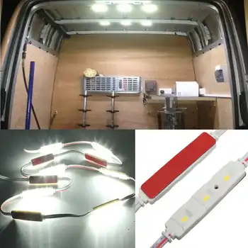 Naujas 12V LED Moduliai Šviesos Lempos Lemputė Rinkinys Ryškiai Balta Interjero LWB VW /Van /Sprinter /Ducato /Tranzito Relė
