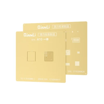QIANLI lazerio 2D sodinimo alavo granulių formą aukso tinklo tinka iPhone A8 A9 A10 A11 A12 CPU sodinimo alavo plieno ju