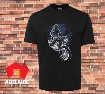 2019 Mados Aukštos Kokybės T-shirt Spausdinti Night Rider Kietas Naujo Dizaino Motociklai Tee marškinėliai