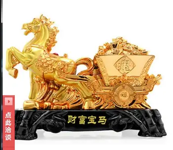 Golden Horse Apdailos Lobis Įdarbinimo Arklių Automobilių Atidarymas Dovana Zodiako praturtėti iš karto namuose statulos