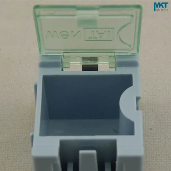 50Pcs 25mm*31,5 mm*21.5 mm, Mėlynos spalvos Plastiko Suderinama Sudedamoji dalis Konteinerių Laikymo Dėžutė, IC lauke, Elektroninių DIY Įrankiai