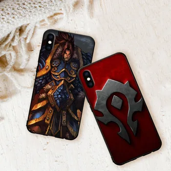 Gedulingus World of Warcraft Minkštas Viršelis Atveju iPhone 7 8 6 6S 5 5S SE Plus
