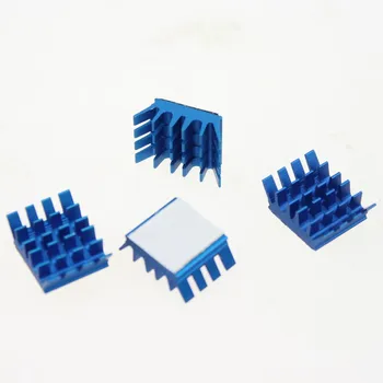 20 Vienetų, Mėlynos spalvos Mini X8 Aliuminio Heatsink Su Laidi Juosta Aušinimo Šilumos šalintuvai (radiatoriai) Aušintuvas IC VGA RAM DDR X360 GDT-X8 kaip 14mm