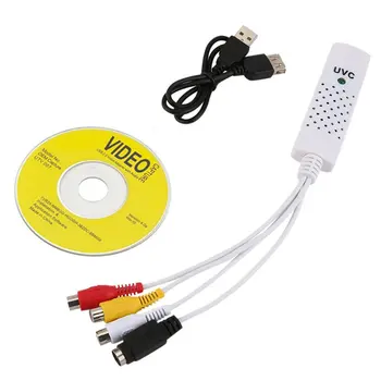 Nešiojamų Easycap USB 2.0 Audio Video Užfiksuoti Kortelės Adapteris į VHS į DVD, Video Capture Konverteris Win7/8/XP/Vista