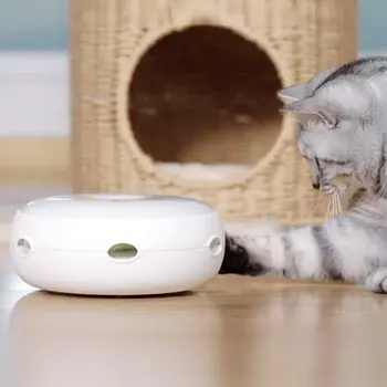 Elektros Katė Žaislas Smart Dantį Cat Stick Žaidimas Ratas Kačių Gaudyti Pelę, Automatinė Ratas, Katė Žaislas