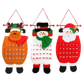 30 vnt Kalėdinis Advento Kalendorius Manė, Haning Santa Claus Sniego Briedžių Papuošalai Kalėdų Dovana Naujųjų Metų Dekoracija Prop Didmeninė E1