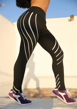 Noctilucent Antblauzdžiai Quick Dry Kelnės Moterims Leggins Sporto Moterų Fitneso Naktį Žėrintis Pėdkelnės, Blauzdinės Sporto Fitneso