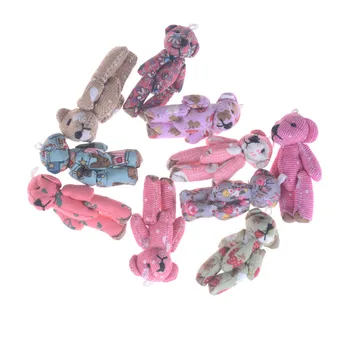 5vnt Mini Bendras Lokys meškiukų Pliušiniai žaislai Vestuvių dovanos Vaikams žaislų, Animacinių filmų Kalėdų dovanos Pora Dovanos
