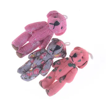 5vnt Mini Bendras Lokys meškiukų Pliušiniai žaislai Vestuvių dovanos Vaikams žaislų, Animacinių filmų Kalėdų dovanos Pora Dovanos