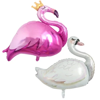 Flamingo Gimtadienio Balionas - Flamingo Swan Balionus Gimtadieniui Apdaila,