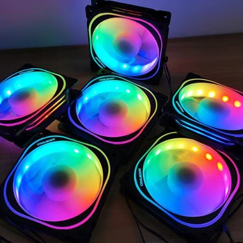 RGB Aušinimo Ventiliatorius 120mm Naudoti LED Šviesos Nuotolinio Valdymo PASIDARYK pats Kompiuterio korpuso