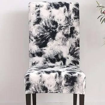 Doodle Minimalistinio Stiliaus Kėdė Padengti Ruožas Elastinga Šventinių Vestuvių Biuro Kėdė Šiuolaikinės Nuimamas Anti-purvinas Kėdės Apima