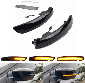 Automobilių Reikmenys Dinaminis LED Šoninis galinio vaizdo Veidrodis Posūkio Signalo Lemputė, 