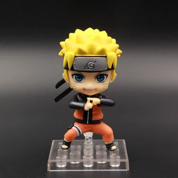3pcs/set Naruto Uzumaki Naruto Q Ver Japonijos Anime Veiksmų Skaičius, PVC, Modelį, Vaikai, Rinkti Dovanų Dekoravimas Lėlės 10cm Nemokamas Pristatymas