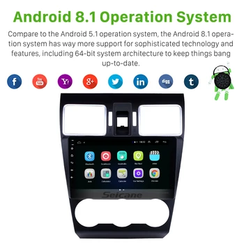 Seicane Android 8.1 Automobilių GPS Radijo Galvos Vienetas Player 