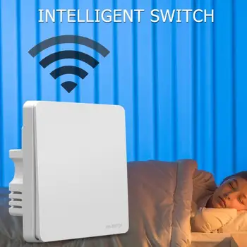 Karšto Pardavimo Smart Switch Nusidėvėjimui atsparaus Kieto Išmaniųjų Telefonų PROGRAMĖLĘ, Nuotolinio Valdymo Mygtuką, Lemputė Wireless Touch Panel Sienos Jungiklis