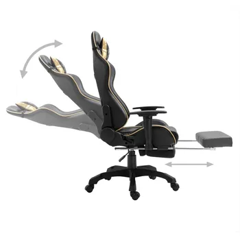 VidaXL Ergonomiškas Kompiuterinių žaidimų Kėdė Namų Kavinė Kėdė Su Pakoja Aukštis-Reguliuojamas Dizainas, Biuro Kėdė, Baldų