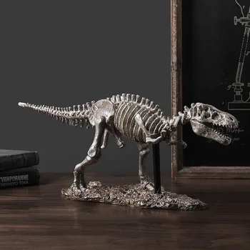 18inch Derliaus Dizaino Tyrannosaurus Rex Dinozaurų Skeletas Biuro Dekoras Dervos Dinozaurų Iškastinio Modelio Ekranas Amatų Mokymo Prop