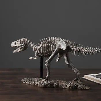 18inch Derliaus Dizaino Tyrannosaurus Rex Dinozaurų Skeletas Biuro Dekoras Dervos Dinozaurų Iškastinio Modelio Ekranas Amatų Mokymo Prop