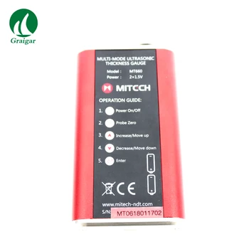 MT660 Per Lakas Spalvų TFT LCD ekranas Skaitmeninis Ultragarsinis Storio Matuoklis Matuoklis Standartinis Paketas