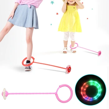 Kūrybos LED Blykste Šokinėja Koja Jėgos Kamuolys Lauko Sporto Žaislas, Skirtas Suaugusiųjų Vaikų Vaikų Dovanų