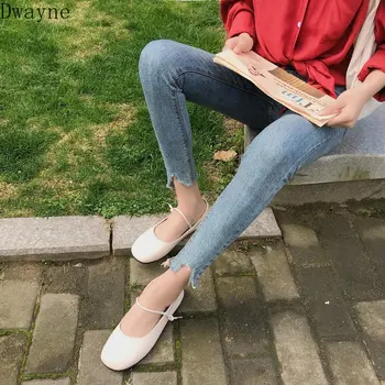 Vieną batai moteriška 2019 m. pavasarį ir rudenį naujų laukinių seklių burną moterų batai