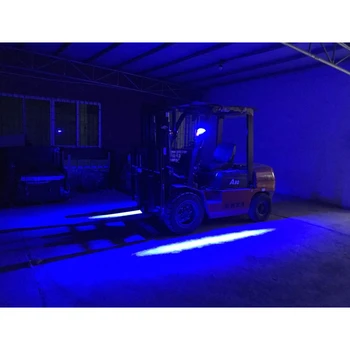 1Pc 10V - 80V 30W Mėlyna Raudona LED Krautuvas Žibintai Forktruck Pavojaus Zona Krautuvas Įspėjamasis Signalas Žibintų