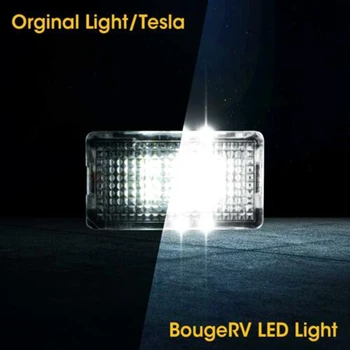 9Pcs LED Lemputės Komplektą Kamieno Frunk Šviesos Tesla Model 3 S X Ultra Bright Lengva Prijungti Pakeitimo LED Interjero Lempos