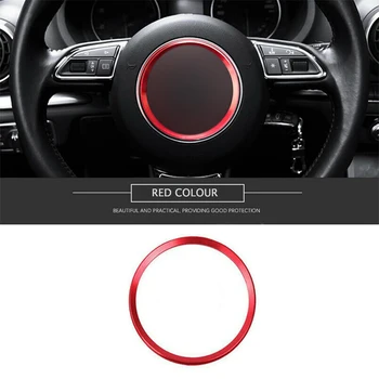 Nauja Raudona Vairas Centro Logotipas Dekoro Žiedas Apdaila Audi A3 A4 A6 Q3 Q5 S5 S6