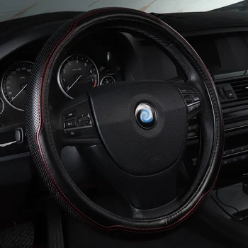 Automobilio vairas padengti natūralios odos aksesuarai BMW 3 Serija E46 E90 E91 E92 E93 F30 F31 F34 F35 318i 320d 335i 320i