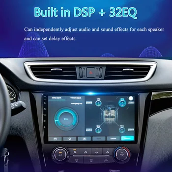 2 din 8 core android 10 automobilio radijo auto stereo Honda Civic 2016 2017 2018 2019 navigacija GPS DVD Multimedijos Grotuvas